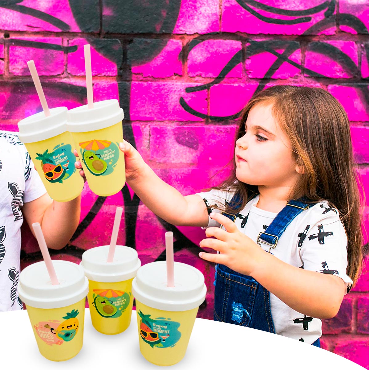 Vasos X3 Pitillo Tapa 978-802C-5E